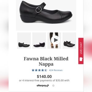 Dansko Fawn size 41 (US 10) black